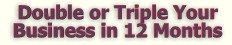 Double or triple your business in the next 12 months