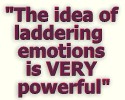 "The idea of laddering emotions is very powerful"